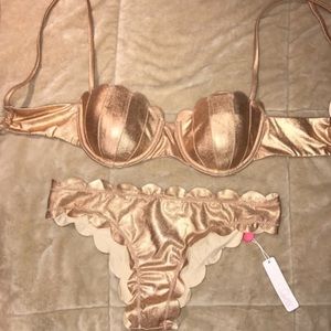 Lolli bikini 👙 Clam Shell in Rose Gold Medium